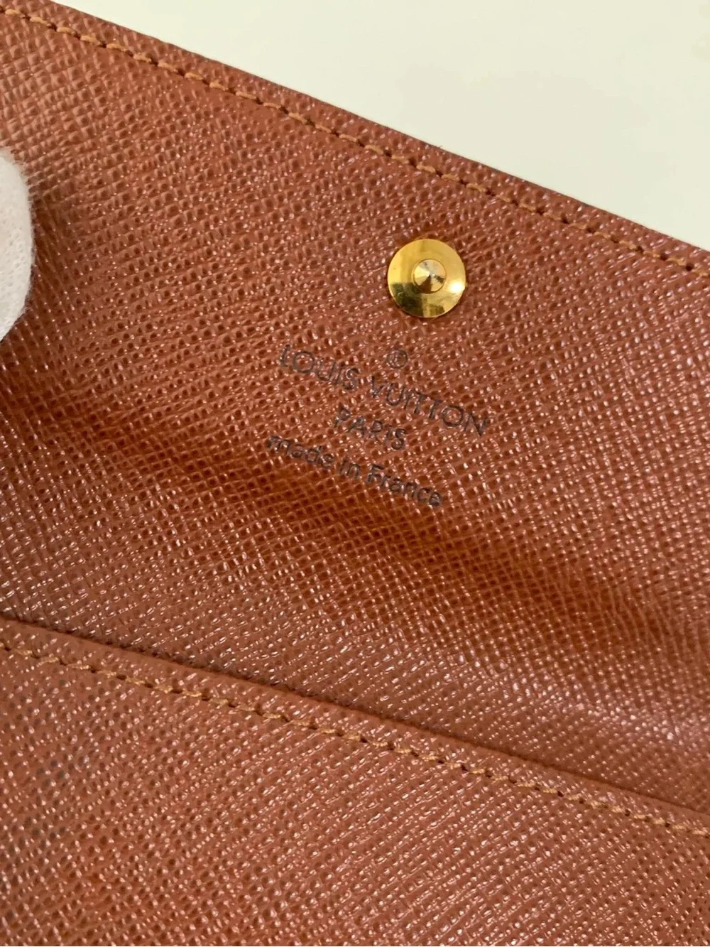 Louis Vuitton Brown and Gold Monogram Wallet